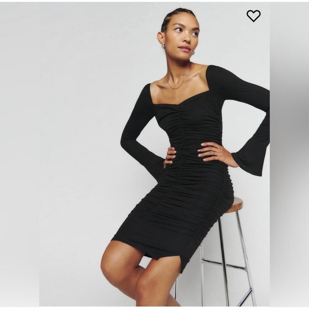REFORMATION Barrie Knit Dress Black small (new with tags) - Picture 3 of 8